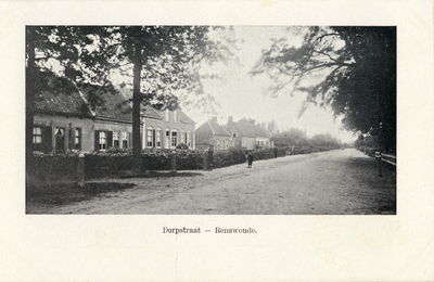 14007 Gezicht in de Dorpsstraat te Renswoude uit het oosten; met links de voorgevels van de huizen nrs. 11-hoger.